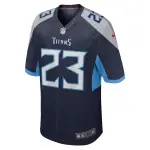 Men's Tennessee Titans Tre Avery  Navy Team Game Jersey