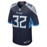 Men's Tennessee Titans Tyjae Spears  Navy Team Game Jersey