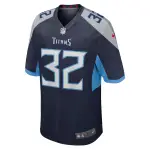 Men's Tennessee Titans Tyjae Spears  Navy Team Game Jersey