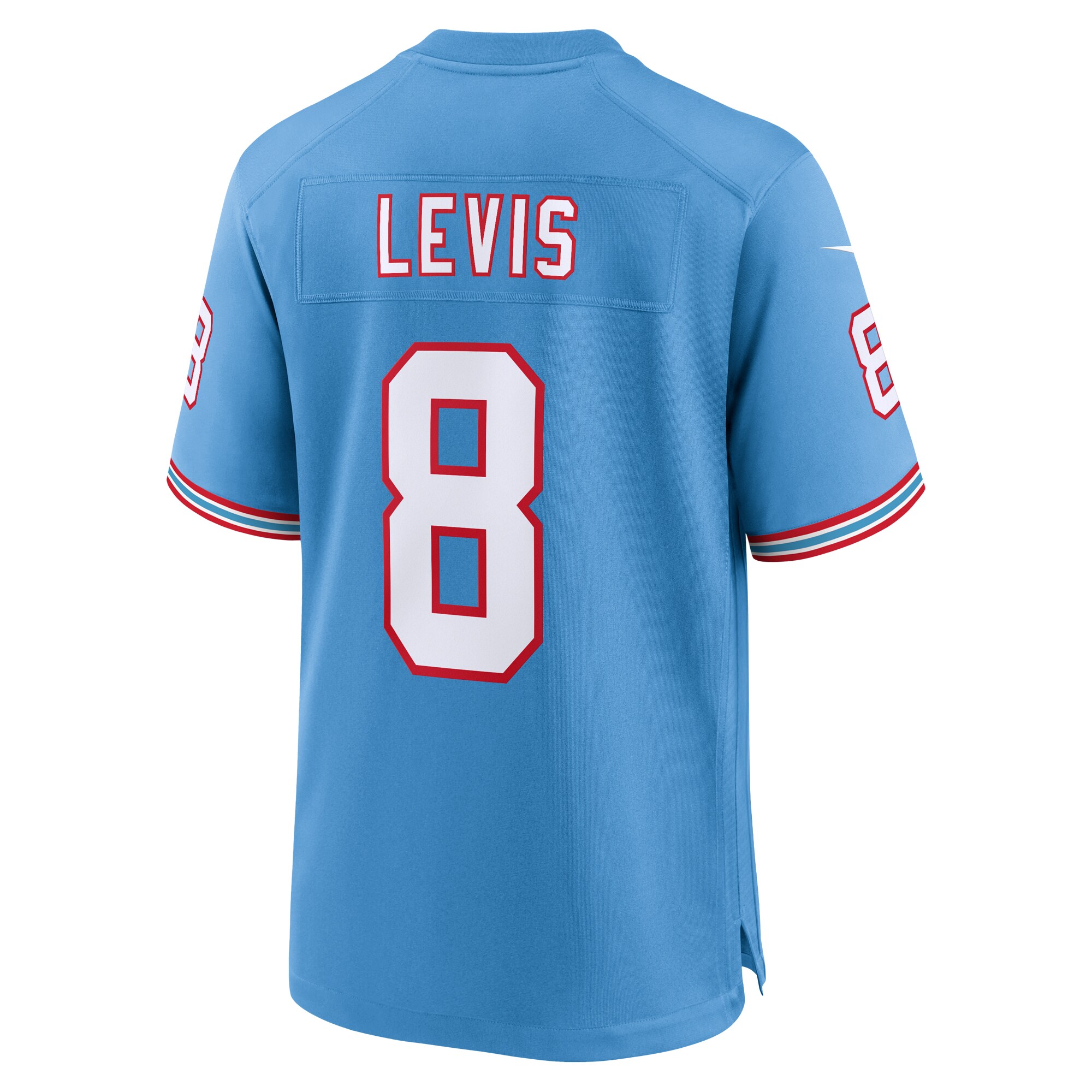 Men's Tennessee Titans Will Levis Light Blue Oilers Throwback Player Game Jersey