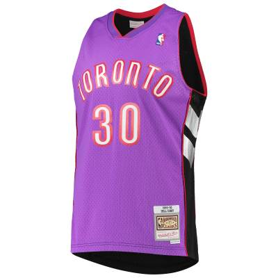 Men's Toronto Raptors Dell Curry Purple 2001/02 Hardwood Classics Swingman Jersey 02