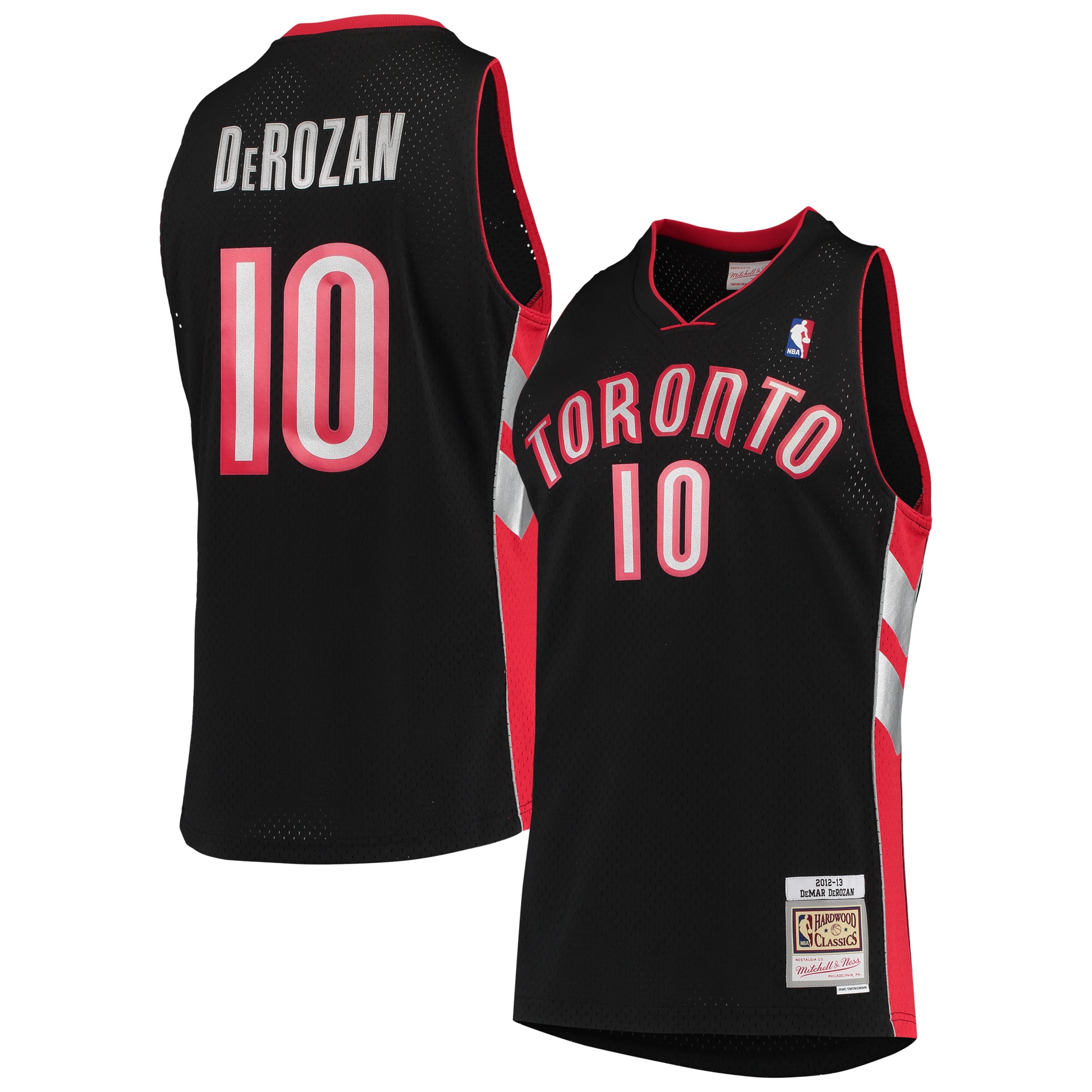 Men's Toronto Raptors DeMar DeRozan Black 2001/02 Hardwood Classics Swingman Jersey
