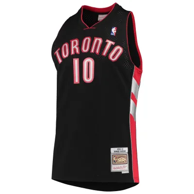 Men's Toronto Raptors DeMar DeRozan Black 2001/02 Hardwood Classics Swingman Jersey 02