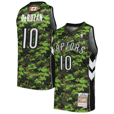 Men's Toronto Raptors DeMar DeRozan Camo 2011/12 Hardwood Classics Swingman Jersey 01