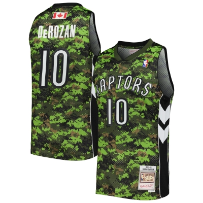 Men's Toronto Raptors DeMar DeRozan Camo 2011/12 Hardwood Classics Swingman Jersey 01