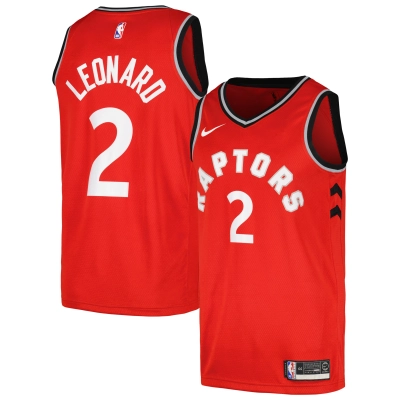Men's Toronto Raptors Kawhi Leonard Red Swingman Jersey - Icon Edition 01
