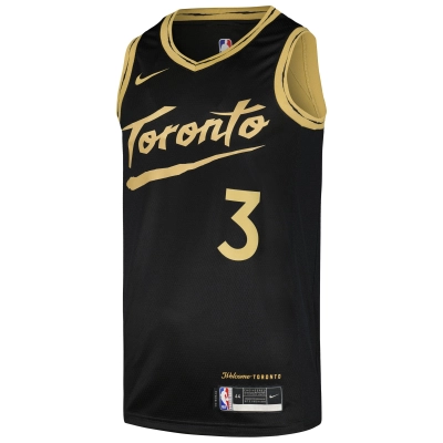 Men's Toronto Raptors OG Anunoby Black Swingman Player Jersey - City Edition 02