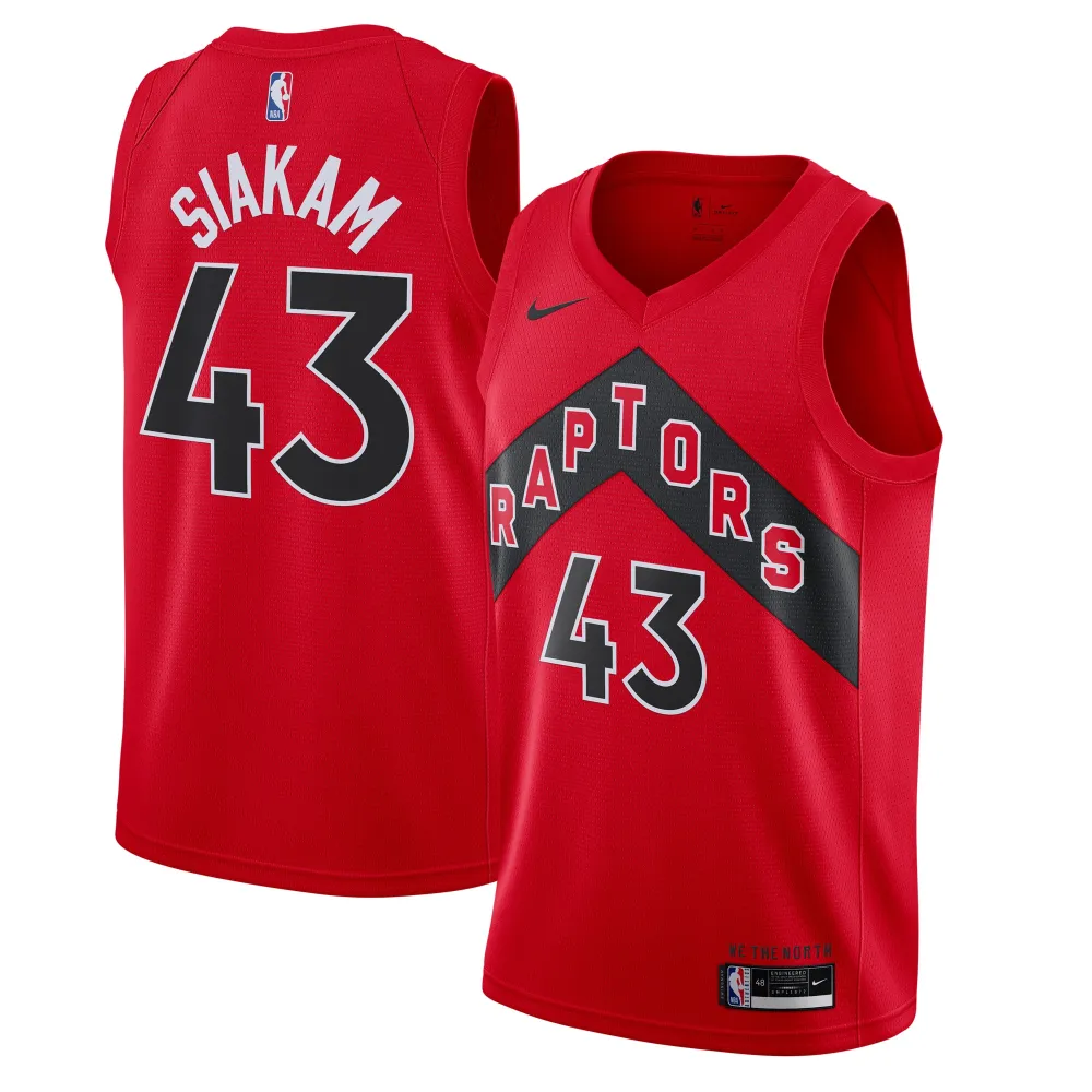 Men's Toronto Raptors Pascal Siakam Red 2020/21 Icon Swingman Jersey