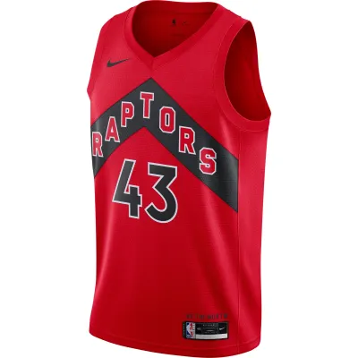 Men's Toronto Raptors Pascal Siakam Red 2020/21 Icon Swingman Jersey 02