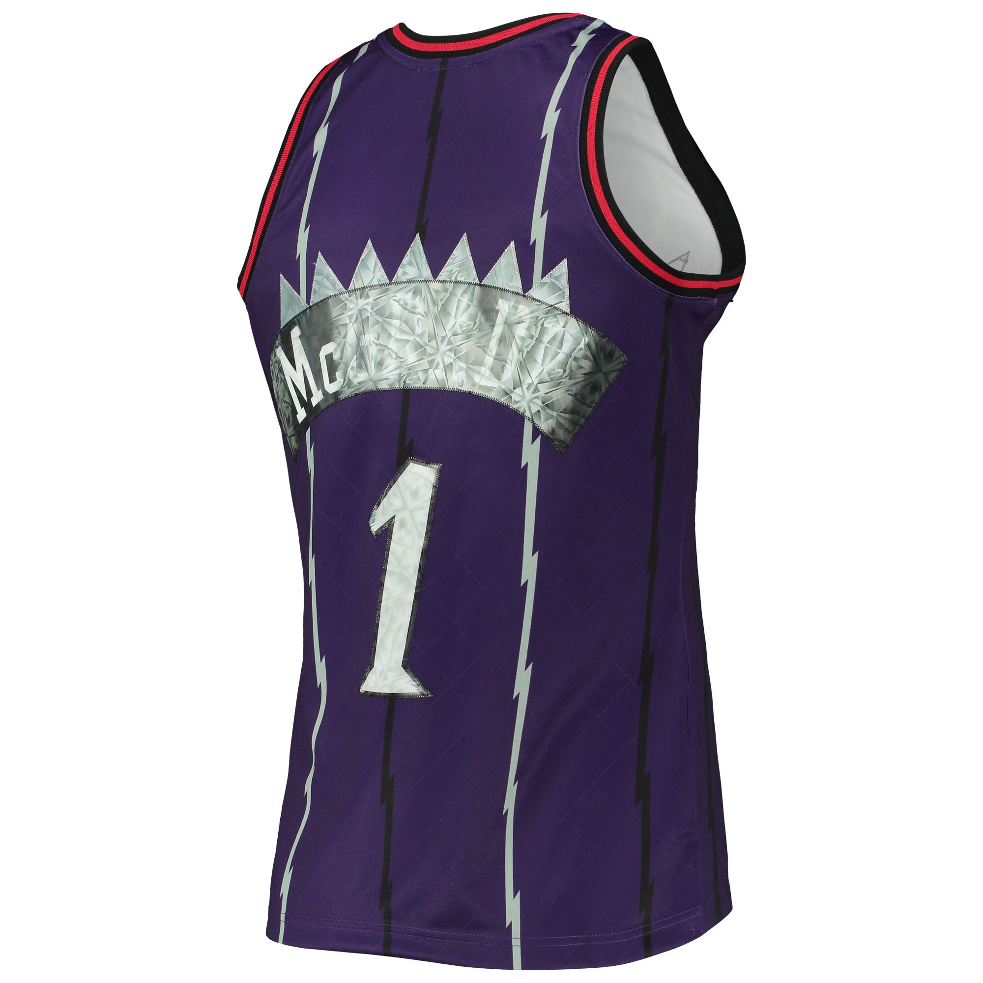 Men's Toronto Raptors Tracy McGrady Purple 1998/99 Hardwood Classics NBA 75th Anniversary Diamond Swingman Jersey