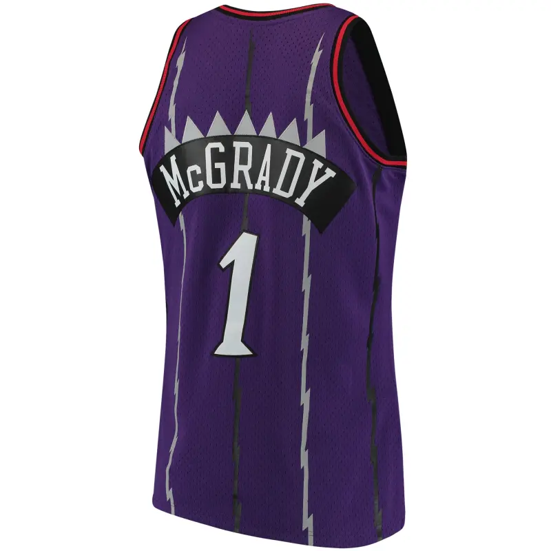 Men's Toronto Raptors Tracy McGrady Purple Hardwood Classics Swingman Jersey