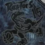 Men's Toronto Raptors Vince Carter Black Hardwood Classics 1998/99 Tie-Dye Swingman Jersey