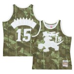 Men's Toronto Raptors Vince Carter Camo Hardwood Classics 1998/99 Ghost Green Swingman Jersey
