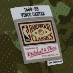 Men's Toronto Raptors Vince Carter Camo Hardwood Classics 1998/99 Ghost Green Swingman Jersey