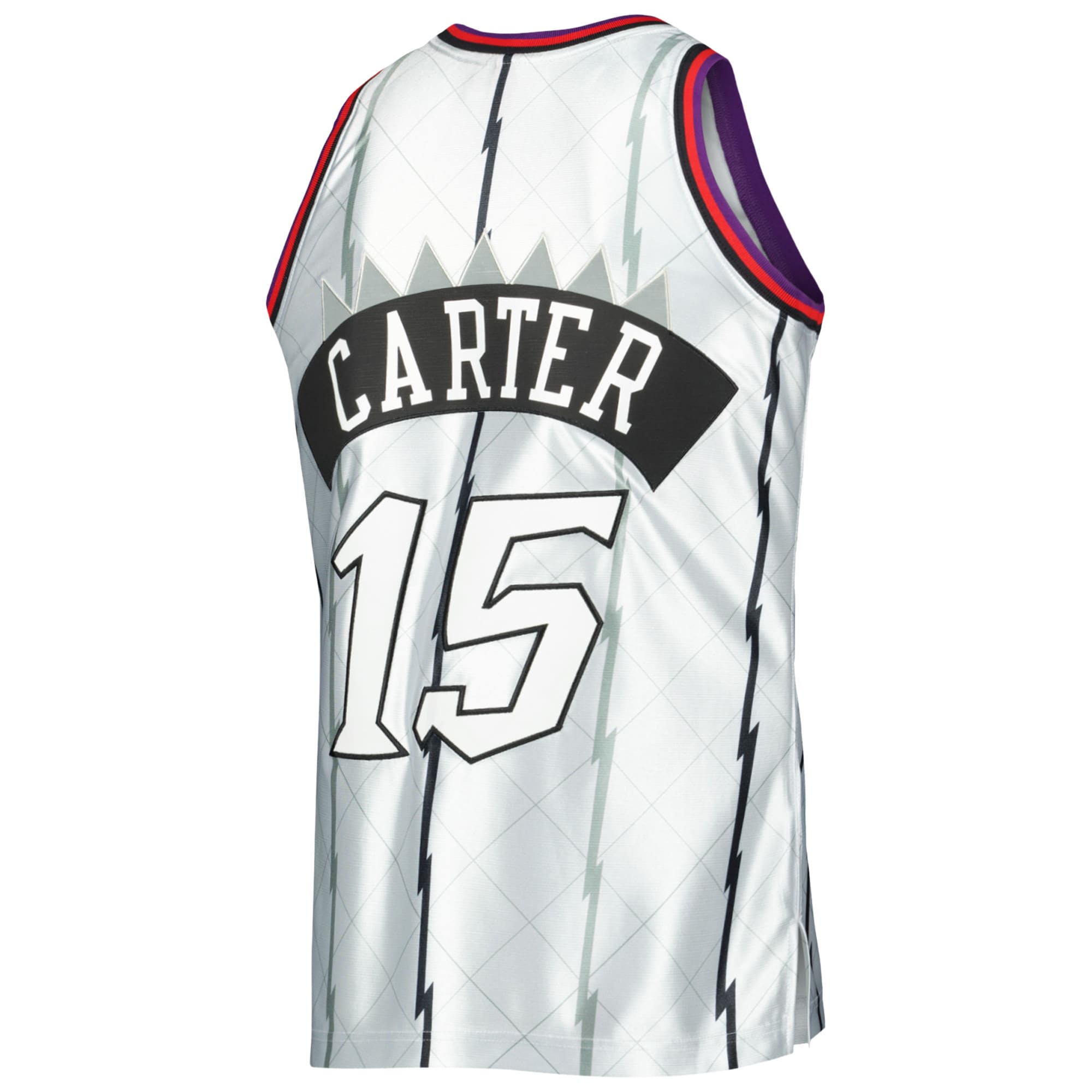 Men's Toronto Raptors Vince Carter Platinum 1998/99 Hardwood Classics 75th Anniversary Swingman Jersey