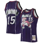 Men's Toronto Raptors Vince Carter Purple 1998/99 Hardwood Classics NBA 75th Anniversary Diamond Swingman Jersey