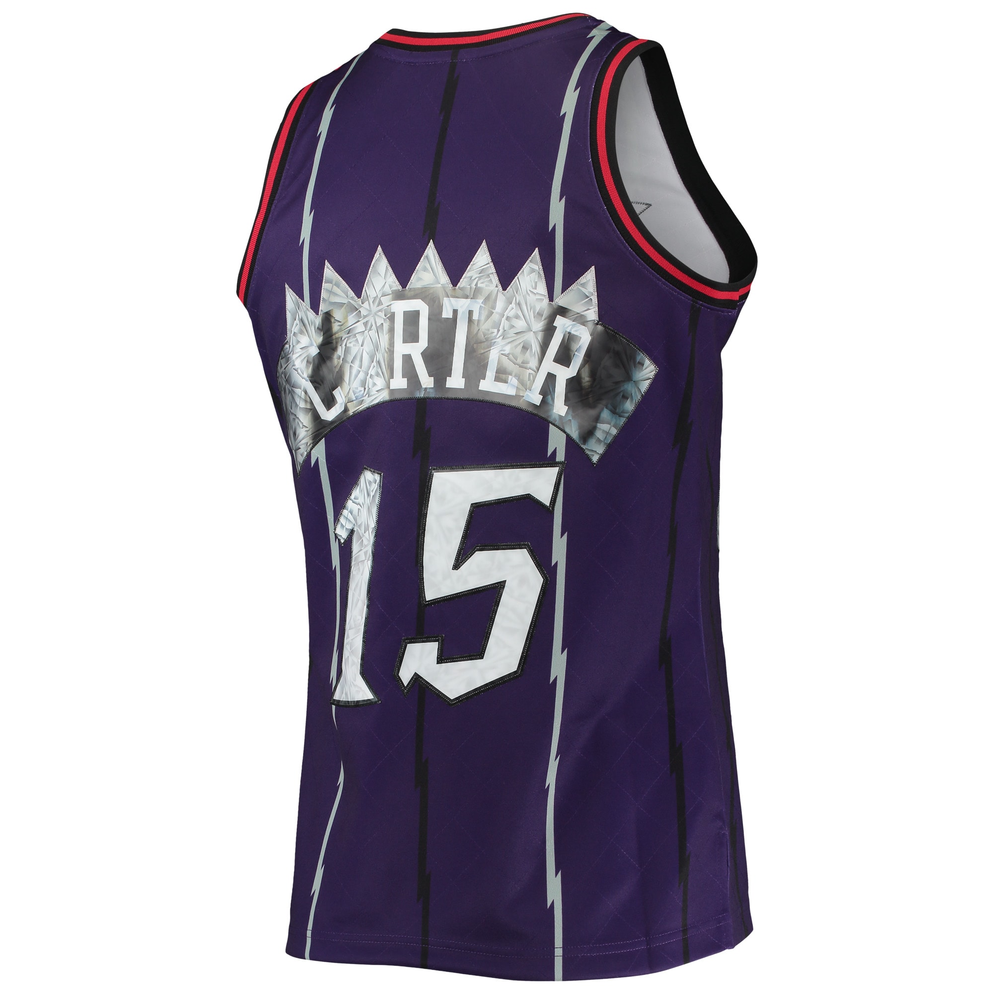 Men's Toronto Raptors Vince Carter Purple 1998/99 Hardwood Classics NBA 75th Anniversary Diamond Swingman Jersey