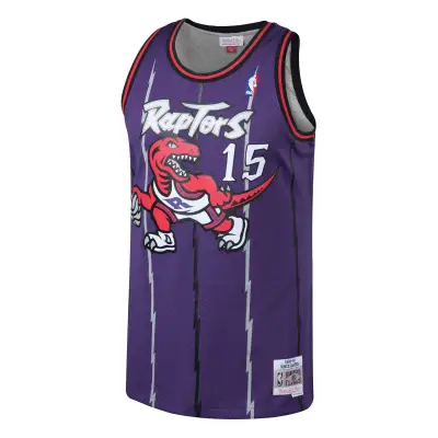 Men's Toronto Raptors Vince Carter Purple 1998/99 Hardwood Classics Swingman Jersey 02