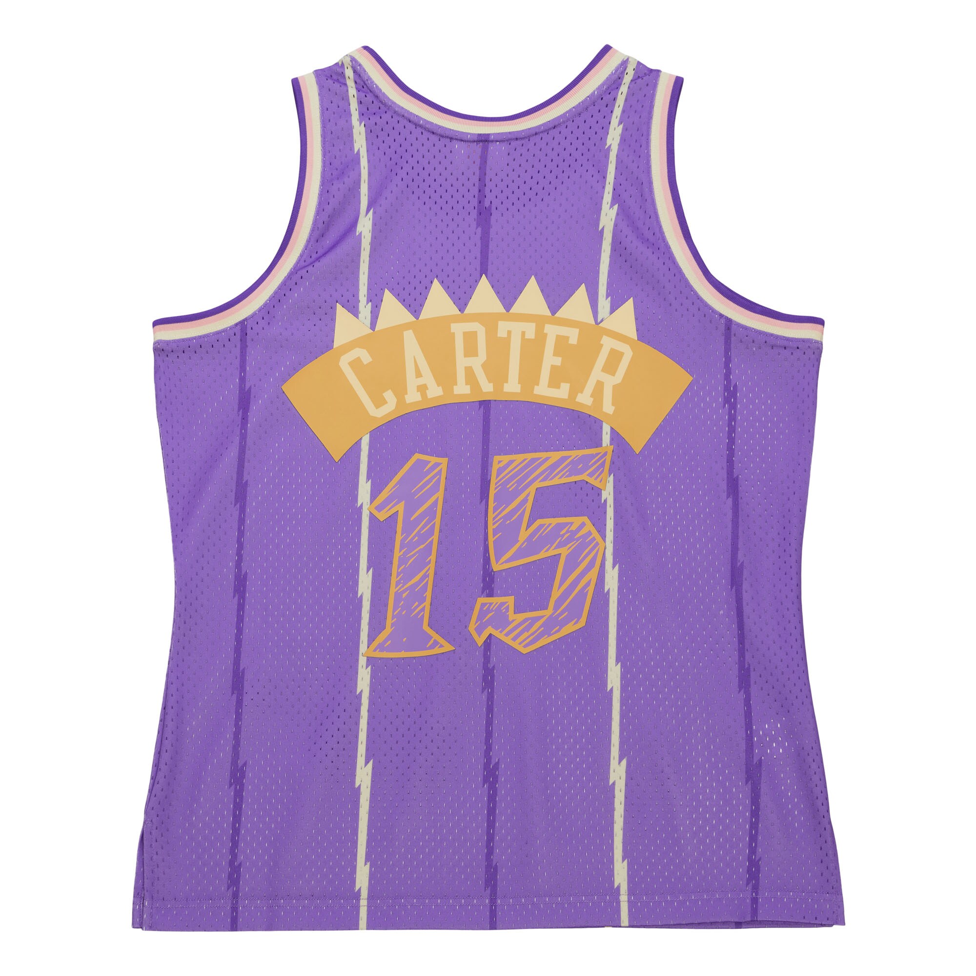 Men's Toronto Raptors Vince Carter Purple 1998/99 Swingman Sidewalk Sketch Jersey