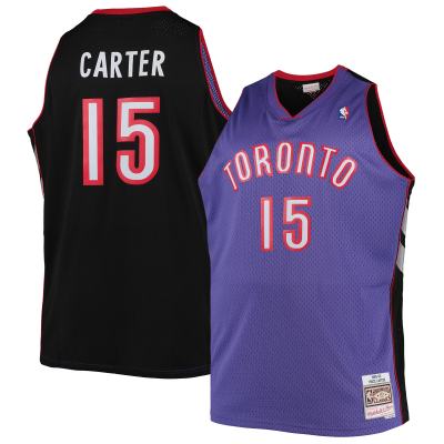 Men's Toronto Raptors Vince Carter Purple Big & Tall 1999/00 Hardwood Classics Swingman Jersey 01