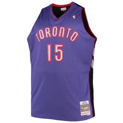Men's Toronto Raptors Vince Carter Purple Big & Tall 1999/00 Hardwood Classics Swingman Jersey 02