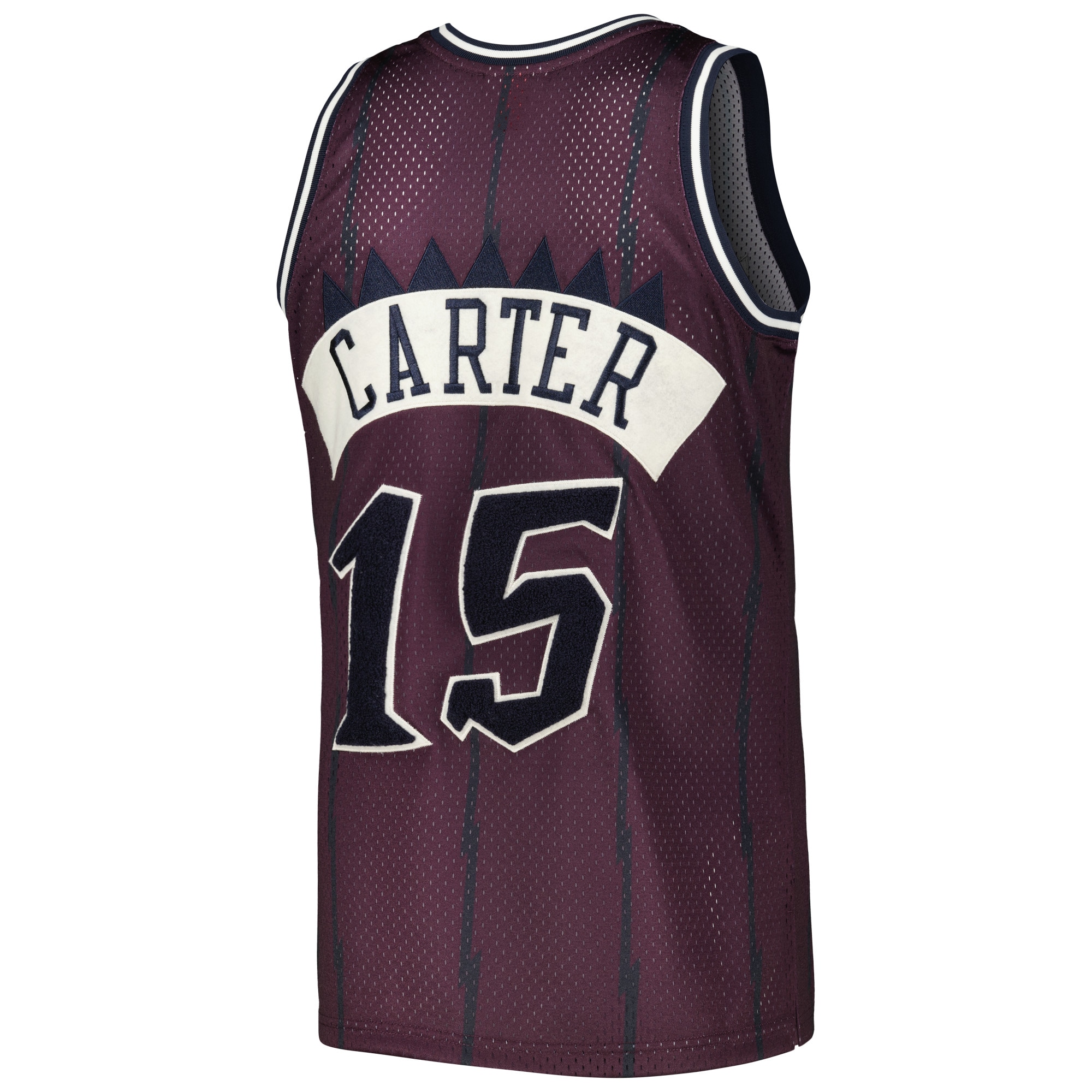 Men's Toronto Raptors Vince Carter Purple Hardwood Classics Off-Court Swingman Jersey
