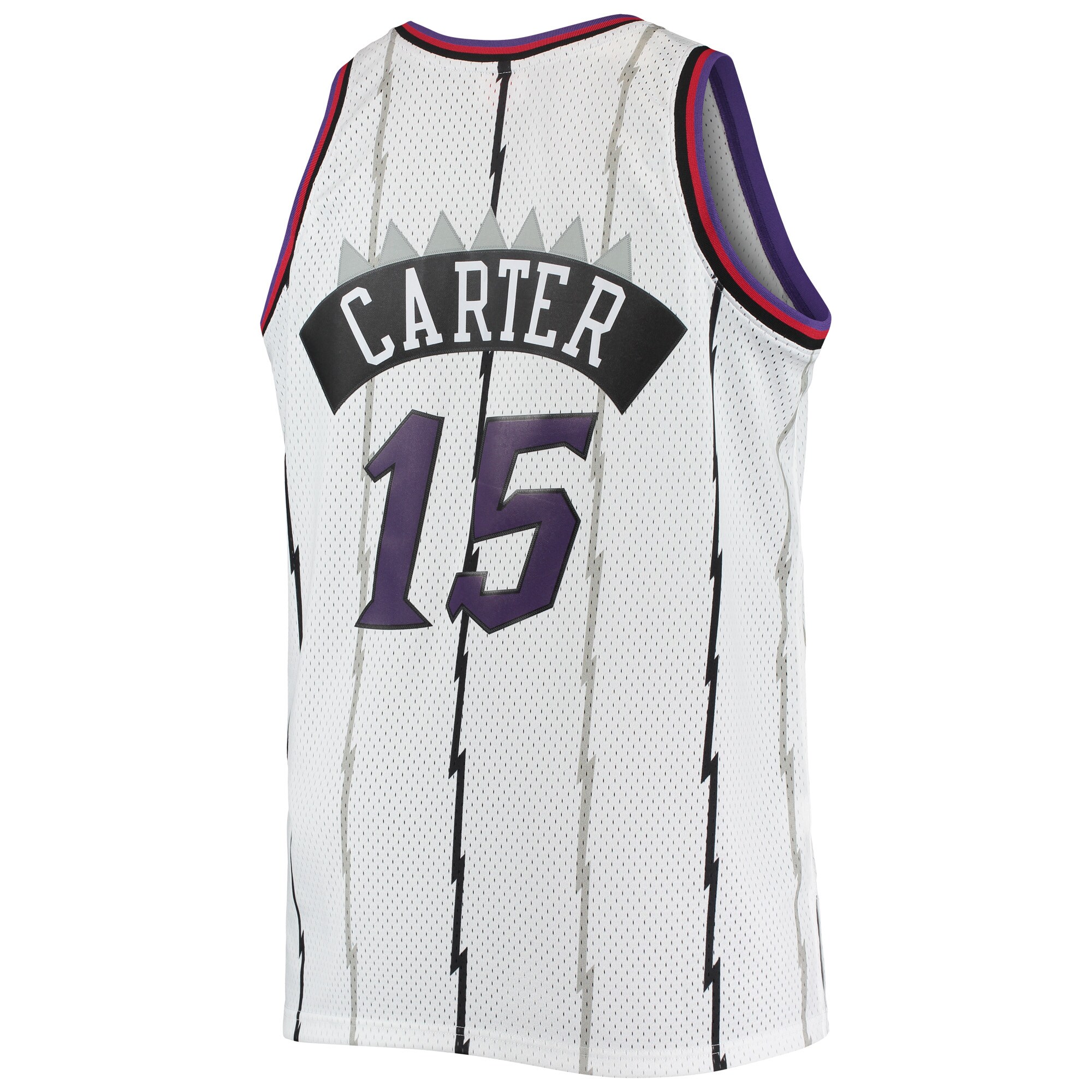 Men's Toronto Raptors Vince Carter White 1998/99 Big & Tall Hardwood Classics Swingman Jersey