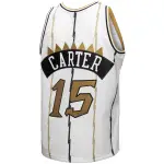 Men's Toronto Raptors Vince Carter White 1998-99 Hardwood Classics Reload 3.0 Swingman Jersey