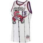 Men's Toronto Raptors Vince Carter White 1998/99 Hardwood Classics Swingman Jersey