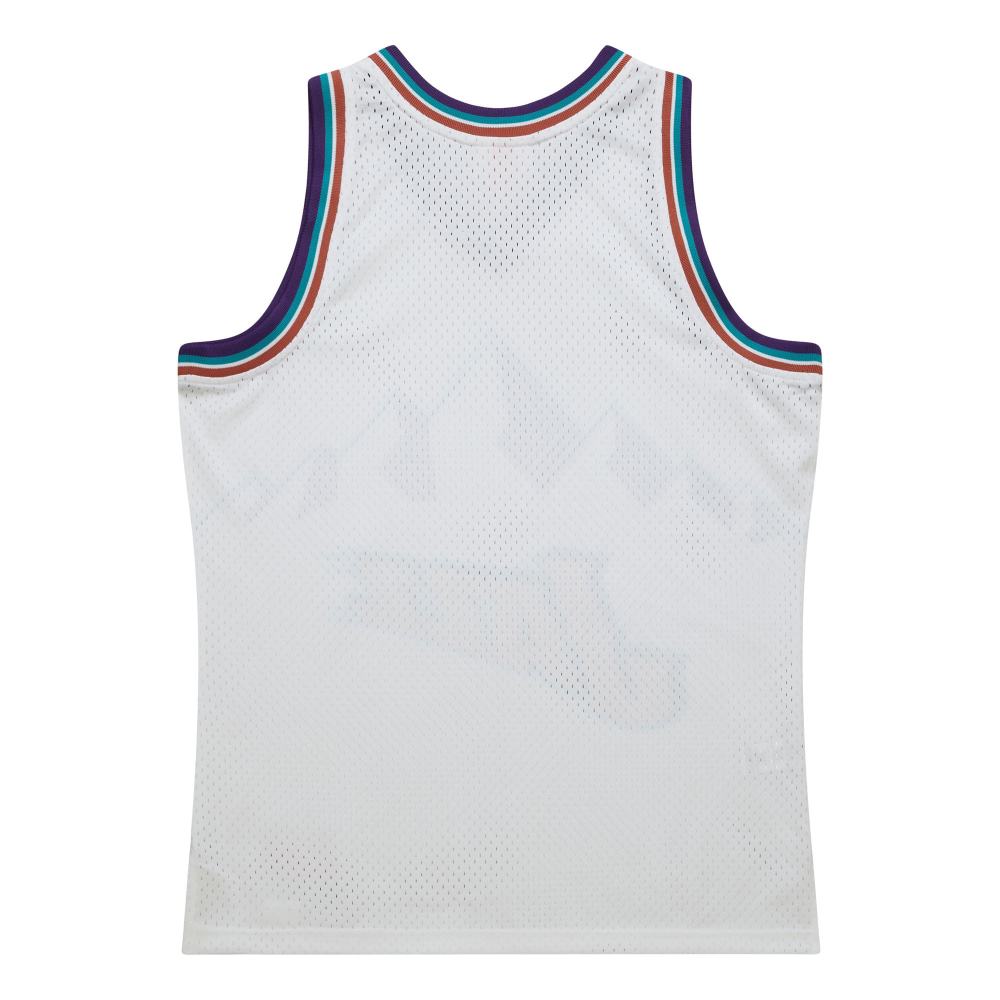 Men's Utah Jazz  White 1996-97 Hardwood Classics Swingman Jersey