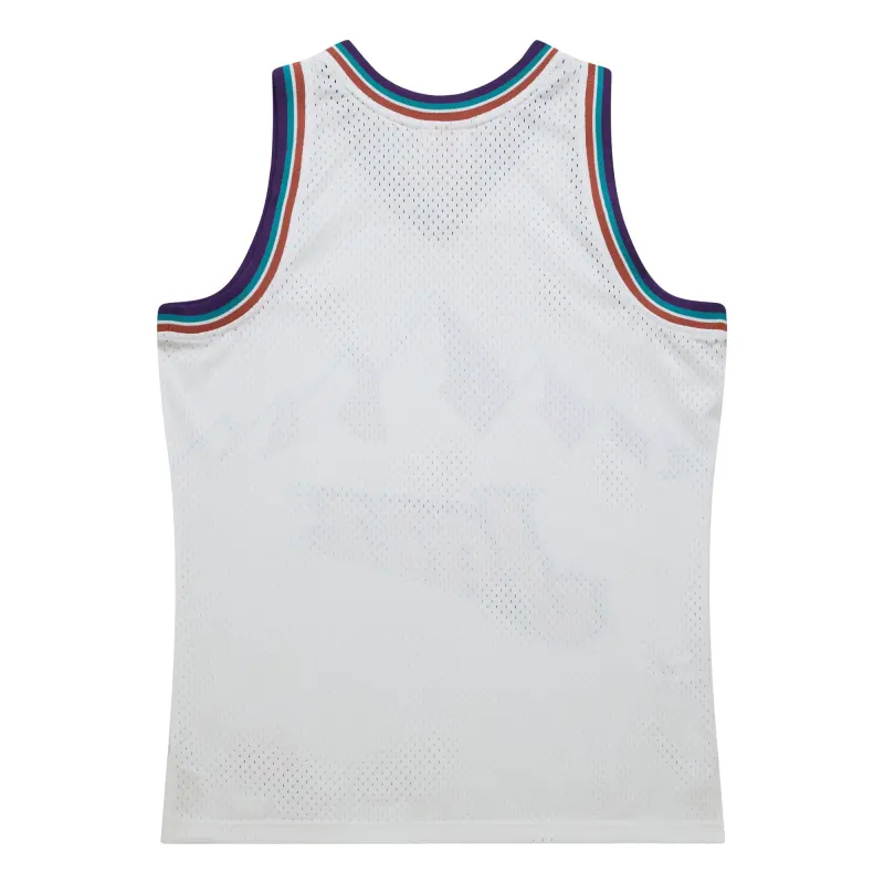 Men's Utah Jazz  White 1996-97 Hardwood Classics Swingman Jersey