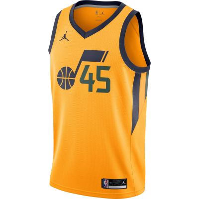 Men's Utah Jazz Donovan Mitchell Gold 2020/21 Swingman Jersey - Statement Edition 02