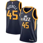Men's Utah Jazz Donovan Mitchell Navy 2020/21 Swingman Jersey - Icon Edition
