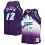 Men's Utah Jazz John Stockton Purple Big & Tall Hardwood Classics 1996/97 Swingman Jersey
