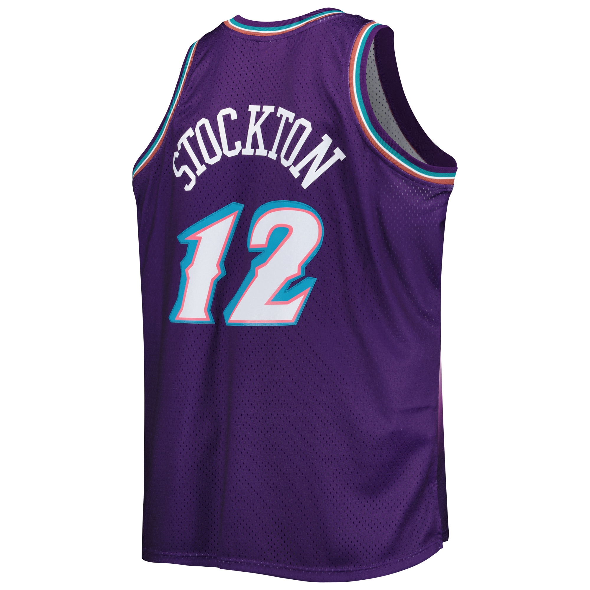 Men's Utah Jazz John Stockton Purple Big & Tall Hardwood Classics 1996/97 Swingman Jersey