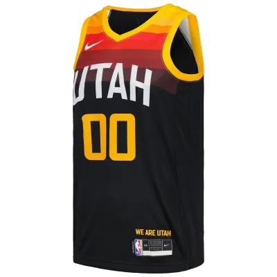 Men's Utah Jazz Jordan Clarkson Black Swingman Jersey - City Edition 02