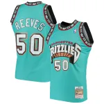Men's Vancouver Grizzlies Bryant Reeves Turquoise 1995/96 Hardwood Classics Swingman Jersey