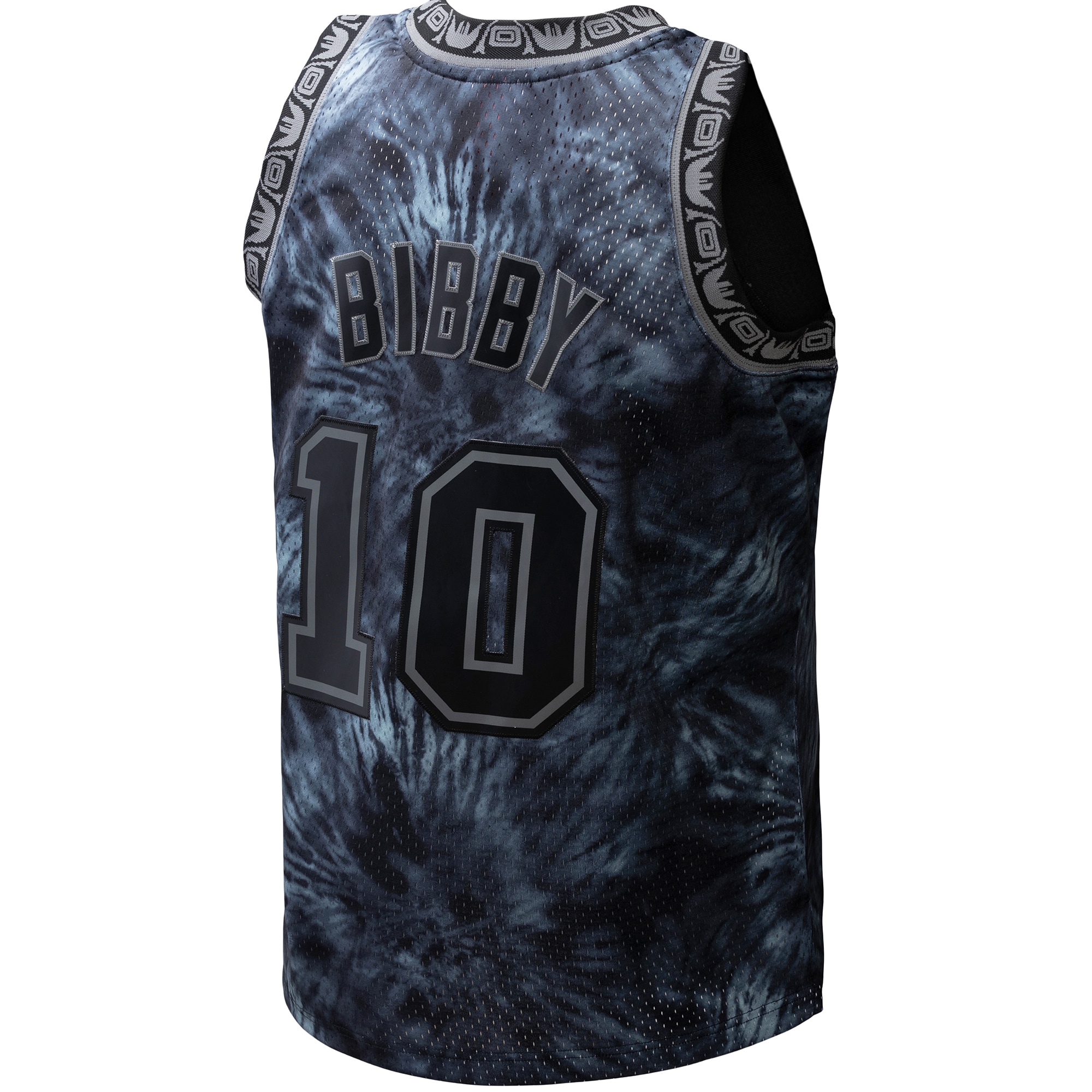 Men's Vancouver Grizzlies Mike Bibby Black Hardwood Classics 1998/99 Tie-Dye Swingman Jersey