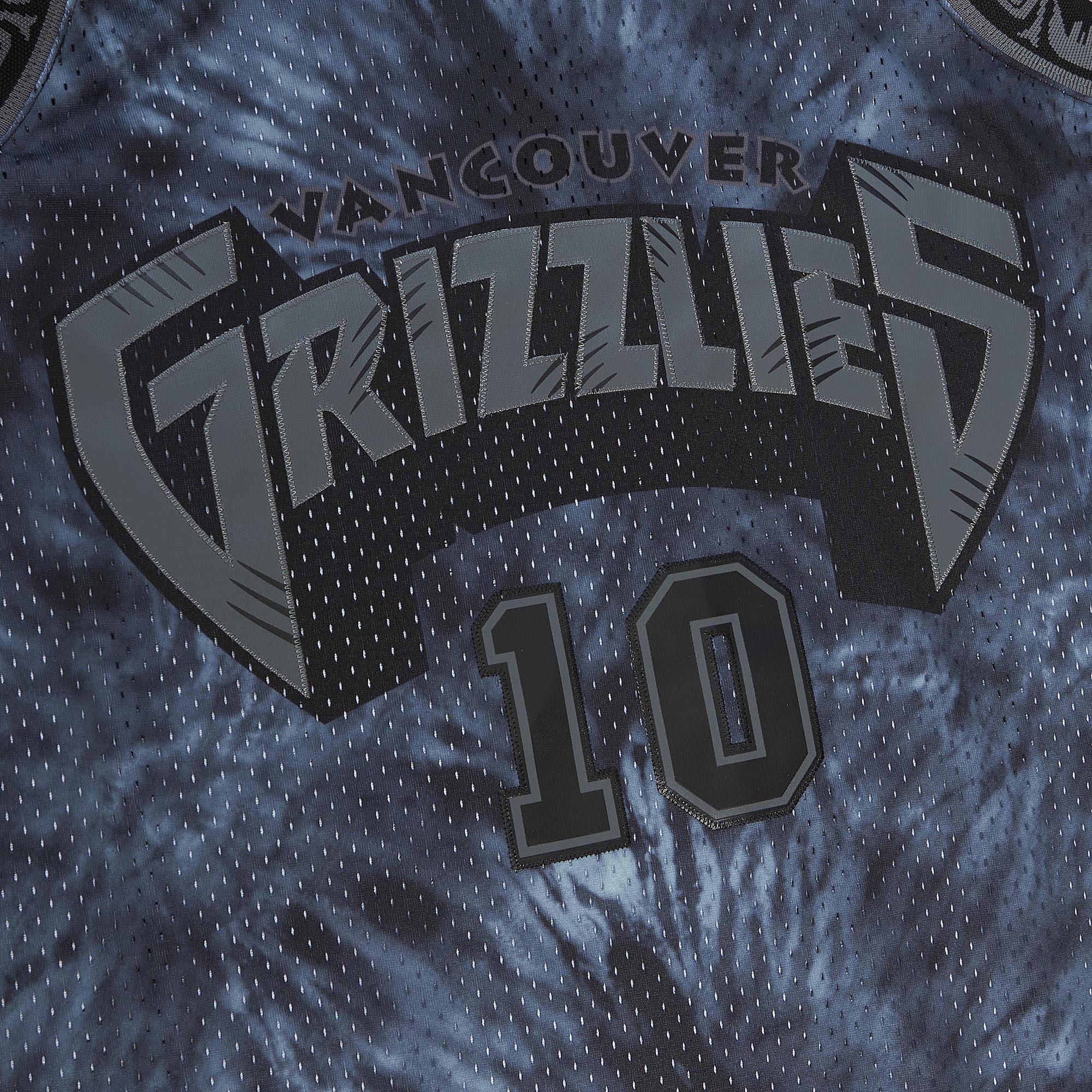 Men's Vancouver Grizzlies Mike Bibby Black Hardwood Classics 1998/99 Tie-Dye Swingman Jersey