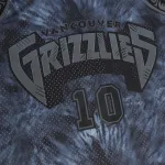 Men's Vancouver Grizzlies Mike Bibby Black Hardwood Classics 1998/99 Tie-Dye Swingman Jersey