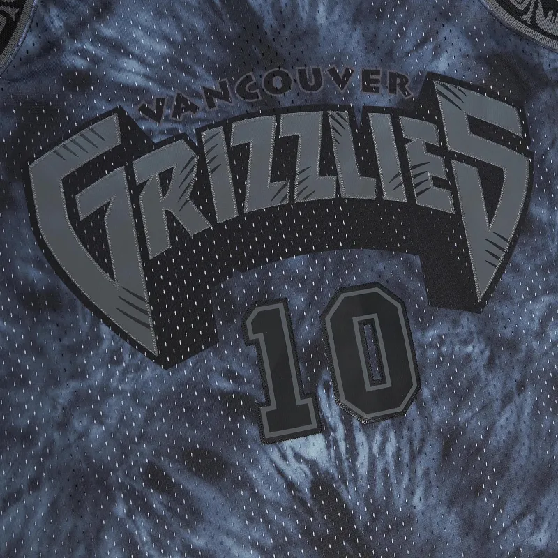 Men's Vancouver Grizzlies Mike Bibby Black Hardwood Classics 1998/99 Tie-Dye Swingman Jersey