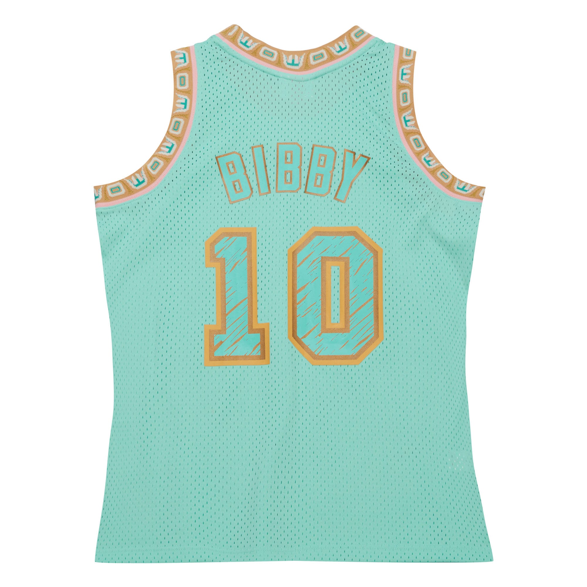 Men's Vancouver Grizzlies Mike Bibby Mint 1998/99 Swingman Sidewalk Sketch Jersey