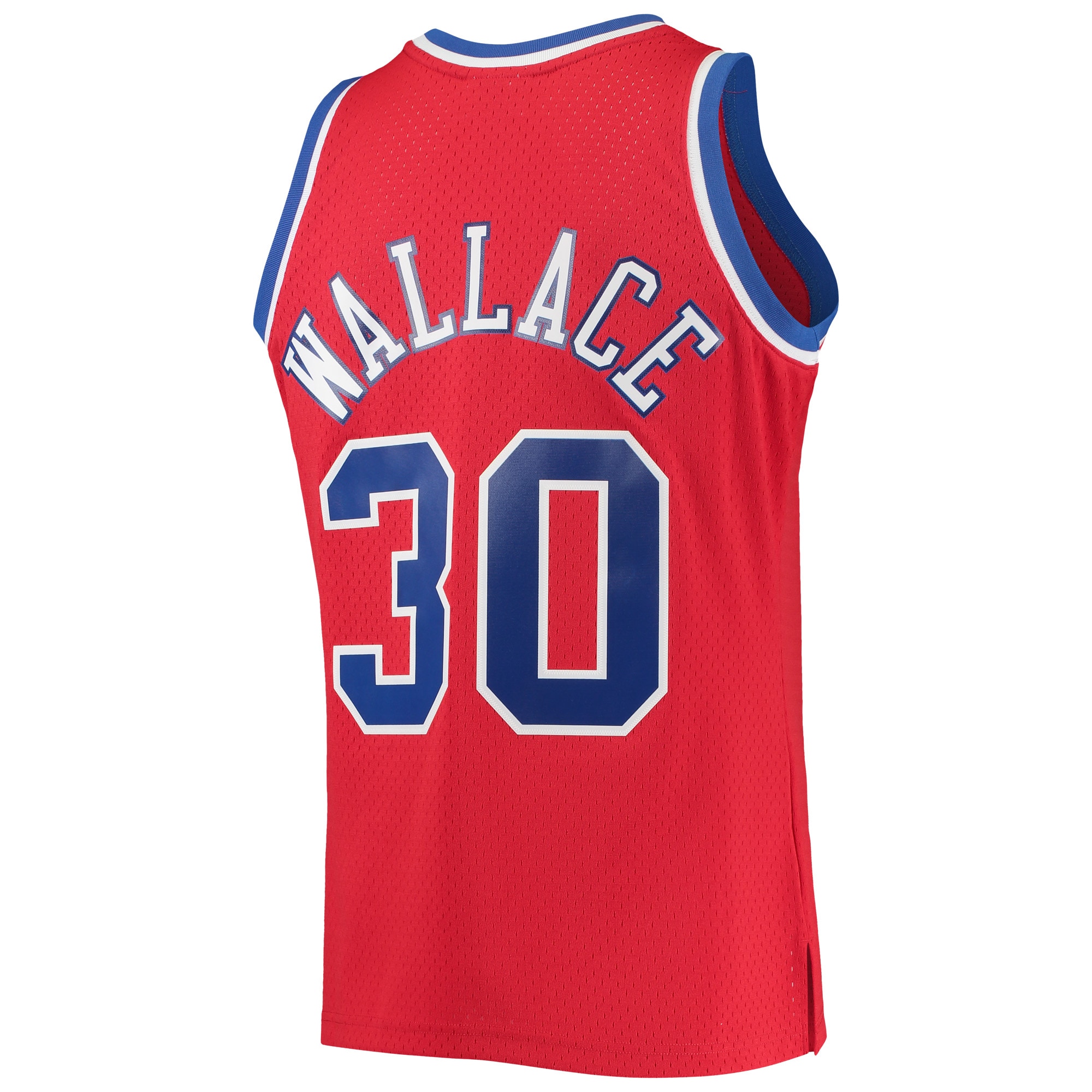 Men's Washington Bullets Ben Wallace Red 1996/97 Hardwood Classics Swingman Jersey