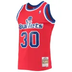 Men's Washington Bullets Bernard King Red 1990/91 Hardwood Classics Swingman Jersey