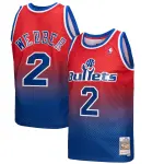 Men's Washington Bullets Chris Webber Royal/Red 1994/95 Hardwood Classics Fadeaway Swingman Player Jersey