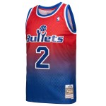 Men's Washington Bullets Chris Webber Royal/Red 1994/95 Hardwood Classics Fadeaway Swingman Player Jersey