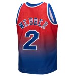 Men's Washington Bullets Chris Webber Royal/Red 1994/95 Hardwood Classics Fadeaway Swingman Player Jersey