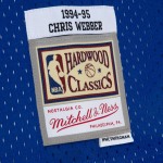 Men's Washington Bullets Chris Webber Royal/Red 1994/95 Hardwood Classics Fadeaway Swingman Player Jersey