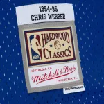 Men's Washington Bullets Chris Webber Royal/Red 1994/95 Hardwood Classics Fadeaway Swingman Player Jersey