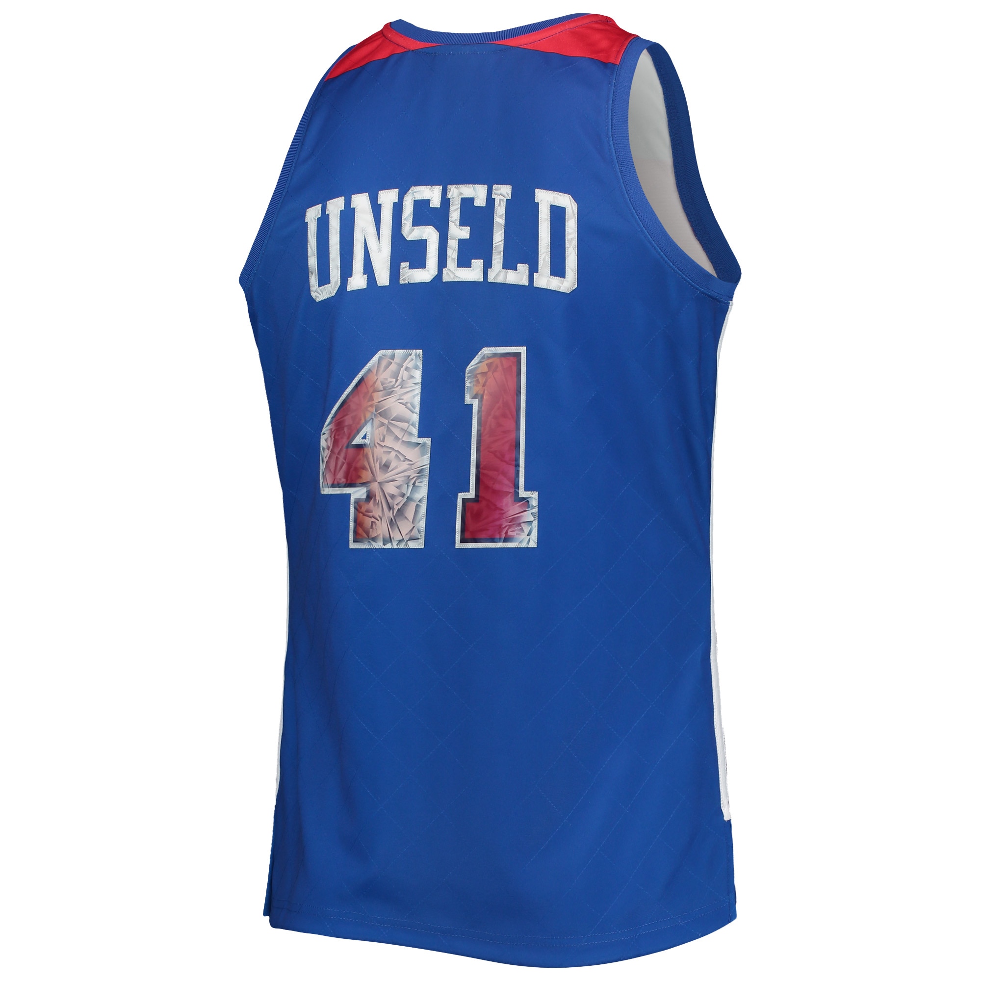 Men's Washington Bullets Wes Unseld Blue 1977/78 Hardwood Classics NBA 75th Anniversary Diamond Swingman Jersey